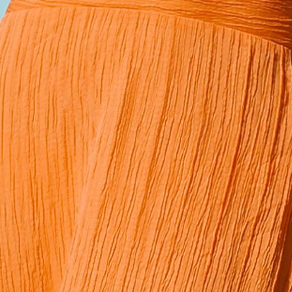 Cupshe Textured Orange Bow Tie Midi Dress Size S | NWT | Elegant & Stylish - Picture 3 of 4